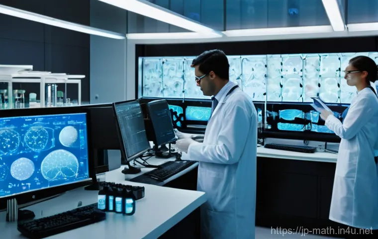 미분 방정식의 실생활 적용 - **Prompt:** "A futuristic weather command center, bustling with activity. Scientists in clean, moder...